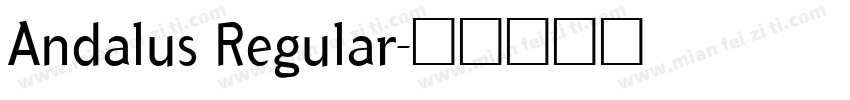 Andalus Regular字体转换